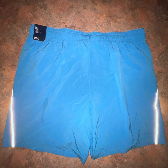 DSG Mens 2XL 7" Stride Run Shorts Ibiza Blue Polyester & Spandex - Picture 2 of 9
